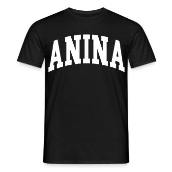 Anina - T-shirt homme - noir - Devant - AI Model Male 178 light (178cm)