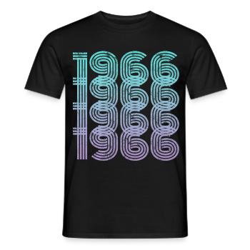 Vintage 1966 - Männer T-Shirt - Schwarz - Vorne - AI Model Male 178 light (178cm)