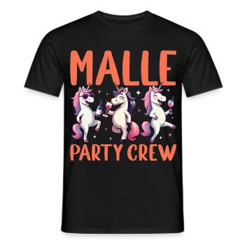 Équipe de fête Malle : Unicorn Mallorca Holidays - T-shirt homme - noir - Devant - AI Model Male 178 light (178cm)