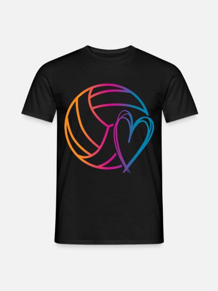 Volleyball Ball - Men's T-Shirt - black