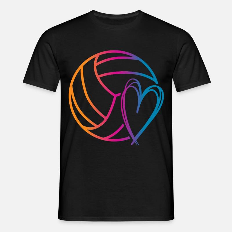 Volleyball Bold - T-shirt til herrer - sort