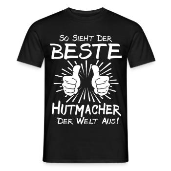 Best Mad Hatter - Men's T-Shirt - black - Front - AI Model Male 178 light (178cm)