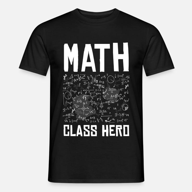 Math Hero Class Heroes - Men’s T-shirt - black