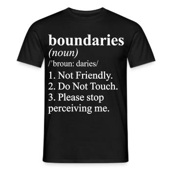 Nicht freundliche lustige Definition-Meme - Männer T-Shirt - Schwarz - Vorne - AI Model Male 178 light (178cm)