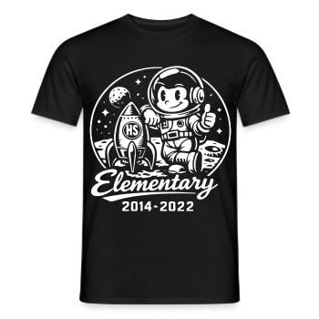Elementar-Astronauten-Mond - Männer T-Shirt - Schwarz - Vorne - AI Model Male 178 light (178cm)
