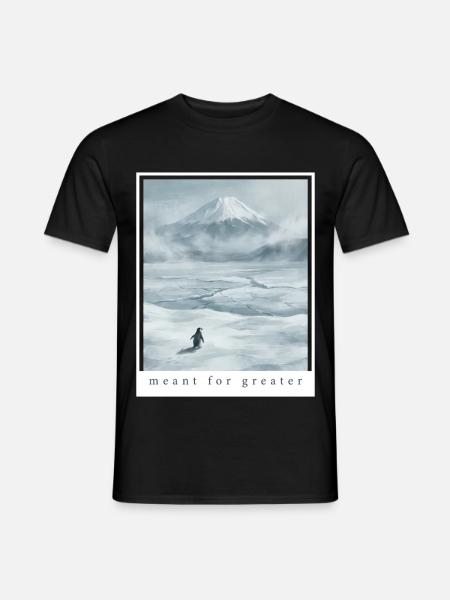 Pinguin bedeutete Größeres – Aber warum - Männer T-Shirt - Schwarz