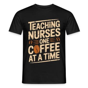 Nurse Educator Teaching Nurses One RN Educator - Men's T-Shirt - black - Front - AI Model Male 178 light (178cm)