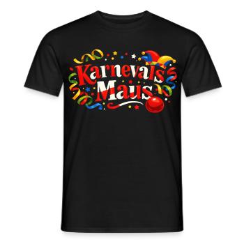 Cadeau de souris de carnaval - Pour les fans de Cologne - T-shirt homme - noir - Devant - AI Model Male 178 light (178cm)