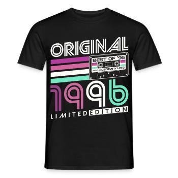 Cadeau rétro pour le 30e anniversaire 1996 - T-shirt homme - noir - Devant - AI Model Male 178 light (178cm)