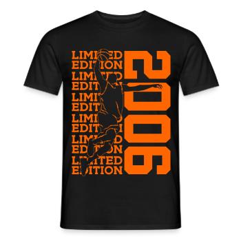 LIMITED EDITION 2006 BASKETBALL 20. GEBURTSTAG - Männer T-Shirt - Schwarz - Vorne - AI Model Male 178 light (178cm)