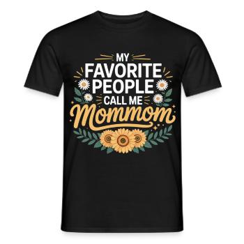 Meine Lieblingsmenschen nennen mich Mama - Männer T-Shirt - Schwarz - Vorne - AI Model Male 178 light (178cm)