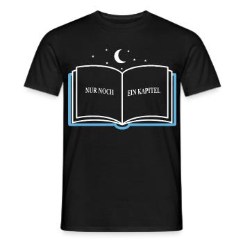 Il ne reste qu’un chapitre – la lecture - T-shirt homme - noir - Devant - AI Model Male 178 light (178cm)
