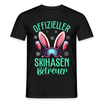 Official Ski Bunny Supervisor - Men's T-Shirt - black - Front - AI Model Male 178 light (178cm)
