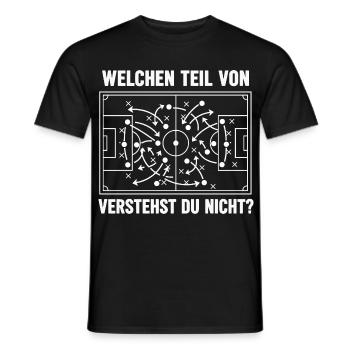 Welchen Teil von Fussball verstehst du nicht? - Männer T-Shirt - Schwarz - Vorne - AI Model Male 178 light (178cm)