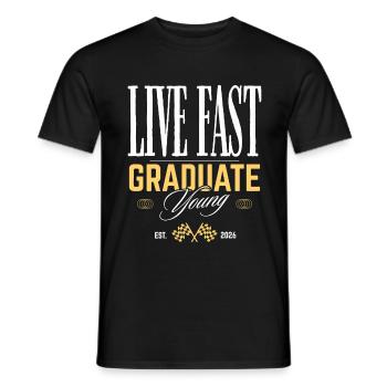 Graduate Young - Männer T-Shirt - Schwarz - Vorne - AI Model Male 178 light (178cm)