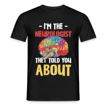 Ich bin der Neurologe - Männer T-Shirt - Schwarz - Vorne - AI Model Male 178 light (178cm)