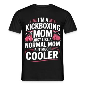 Kickboxing Mother Motif - Men's T-Shirt - black - Front - AI Model Male 178 light (178cm)