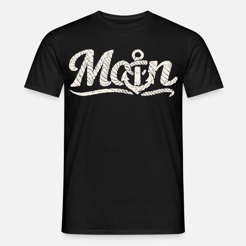 Conception côtière Moin Anchor - T-shirt homme - noir