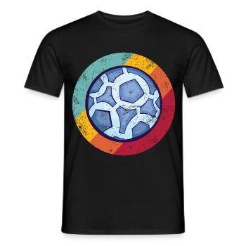 Handball retro - Men's T-Shirt - black - Front - AI Model Male 178 light (178cm)