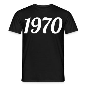 1970 Vintage 1970 Retro Geburtstagsgeschenk 1970er Jahre Geschenk - Männer T-Shirt - Schwarz - Vorne - AI Model Male 178 light (178cm)