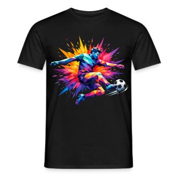 Cadeau Foot Humour Joueur Enfant Drôle - T-shirt homme - noir - Devant - AI Model Male 178 light (178cm)