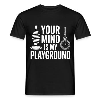 Équipement certifié de spécialiste cognitif clinique - T-shirt homme - noir - Devant - AI Model Male 178 light (178cm)