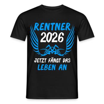 Don de retraite pour retraits 2026 - T-shirt homme - noir - Devant - AI Model Male 178 light (178cm)