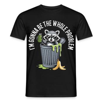 Je suis le problème – Un design drôle de déclaration - T-shirt homme - noir - Devant - AI Model Male 178 light (178cm)