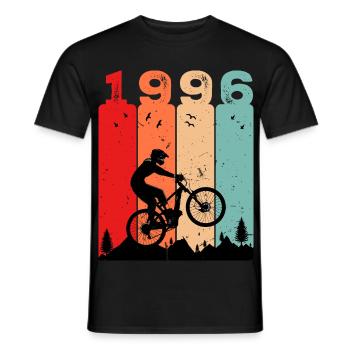 Millésime 1996 - T-shirt homme - noir - Devant - AI Model Male 178 light (178cm)