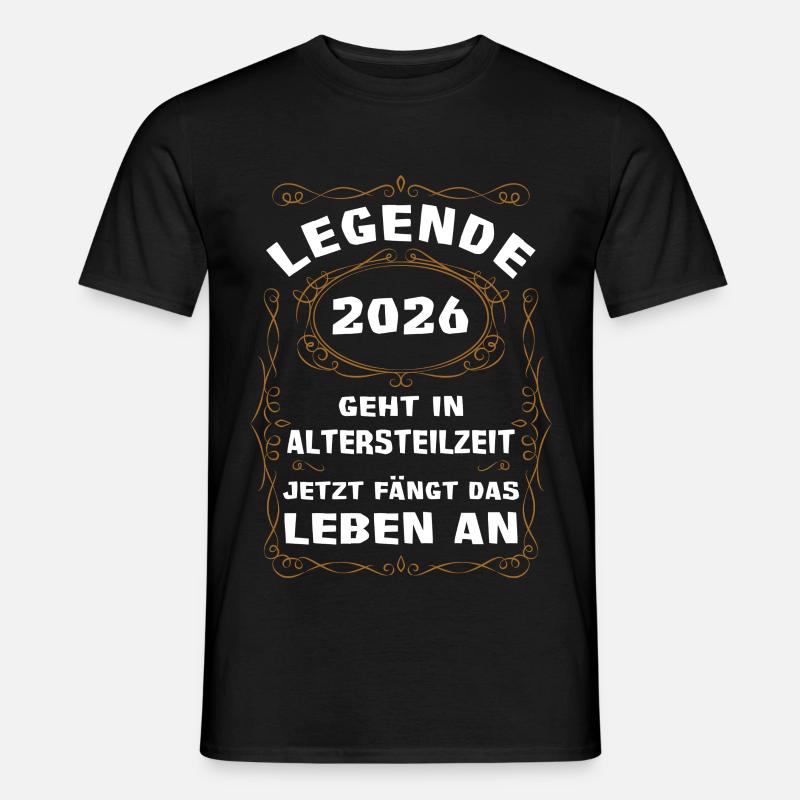 Legend 2026 Partial retirement - Men's T-Shirt - black
