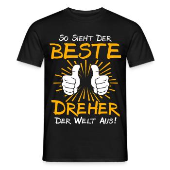 Dreher Geschenkidee - Männer T-Shirt - Schwarz - Vorne - AI Model Male 178 light (178cm)