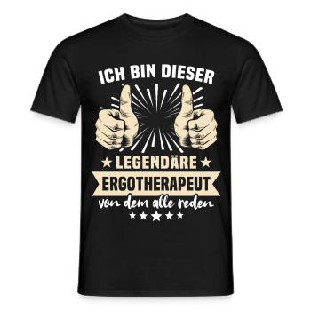 Ergotherapeut Sprüche - Männer T-Shirt - Schwarz - Vorne - AI Model Male 178 light (178cm)