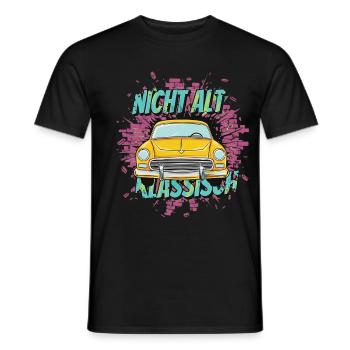 Oldtimer Auto – Nicht Alt Klassisch - Männer T-Shirt - Schwarz - Vorne - AI Model Male 178 light (178cm)