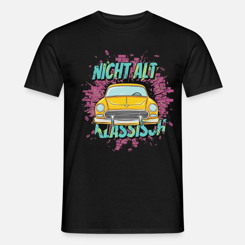Oldtimer Auto – Nicht Alt Klassisch - Männer T-Shirt - Schwarz