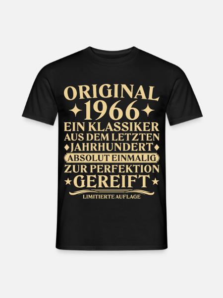 Original 1966-klassiker fra forrige århundre - T-skjorte herre - svart