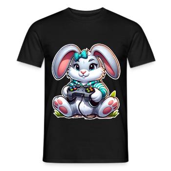 Osterhase Gaming - Männer T-Shirt - Schwarz - Vorne - AI Model Male 178 light (178cm)