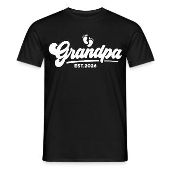 Opa 2026 - Stolzer Opa - Geschenkidee - Männer T-Shirt - Schwarz - Vorne - AI Model Male 178 light (178cm)
