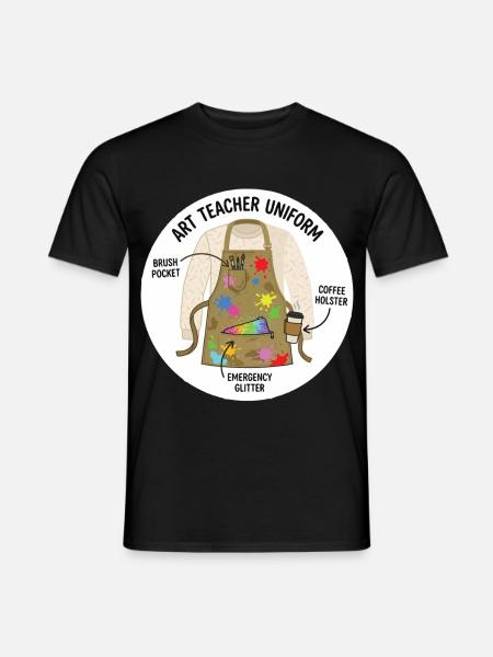 Art Teacher Uniform Creative Motif - Men's T-Shirt - black