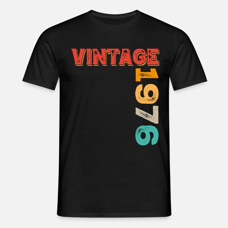 Årgang 1976 - T-shirt til herrer - sort