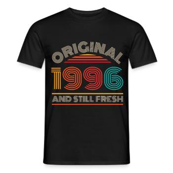30e anniversaire du millésime 1996 - T-shirt homme - noir - Devant - AI Model Male 178 light (178cm)