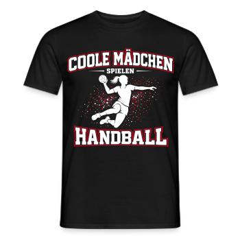 La fille de handball dit cadeau - T-shirt homme - noir - Devant - AI Model Male 178 light (178cm)