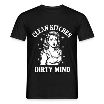 Vraie provocation Pin-up coquine - T-shirt homme - noir - Devant - AI Model Male 178 light (178cm)