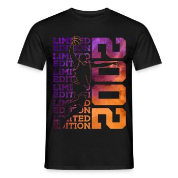 24E ANNIVERSAIRE DU BASKETBALL EN ÉDITION LIMITÉE 2002 - T-shirt homme - noir - Devant - AI Model Male 178 light (178cm)