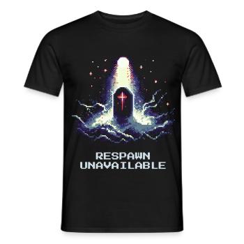 Pas de réapparition | Humour noir de l’entrepreneur de pompes funèbres - T-shirt homme - noir - Devant - AI Model Male 178 light (178cm)