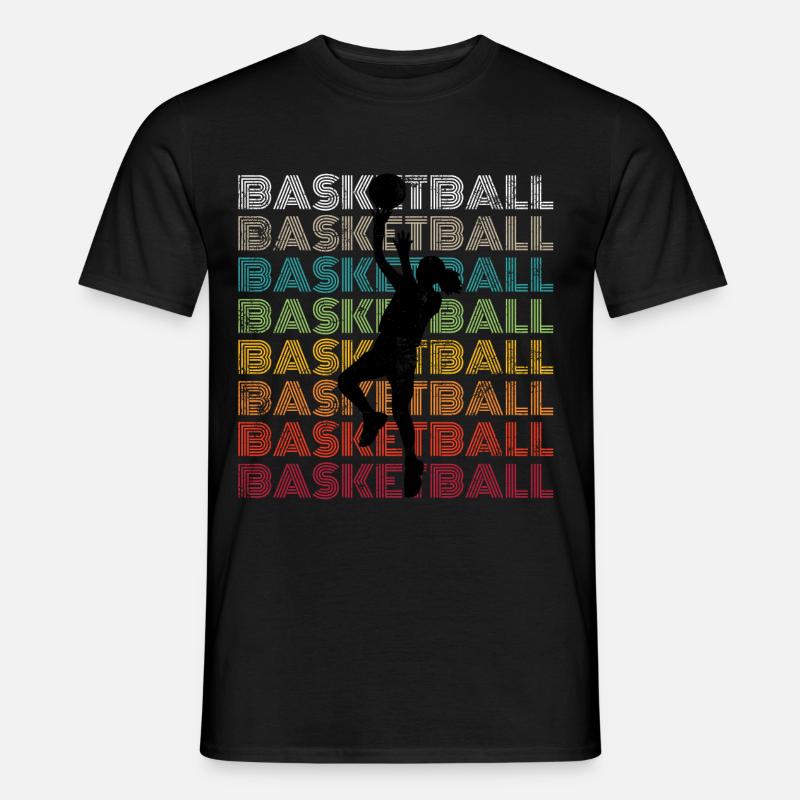 Basketball Mädchen - Männer T-Shirt - Schwarz