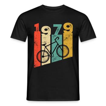 Millésime 1979 - T-shirt homme - noir - Devant - AI Model Male 178 light (178cm)