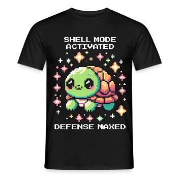 Tank Mode Active | Turtle - Men's T-Shirt - black - Front - AI Model Male 178 light (178cm)