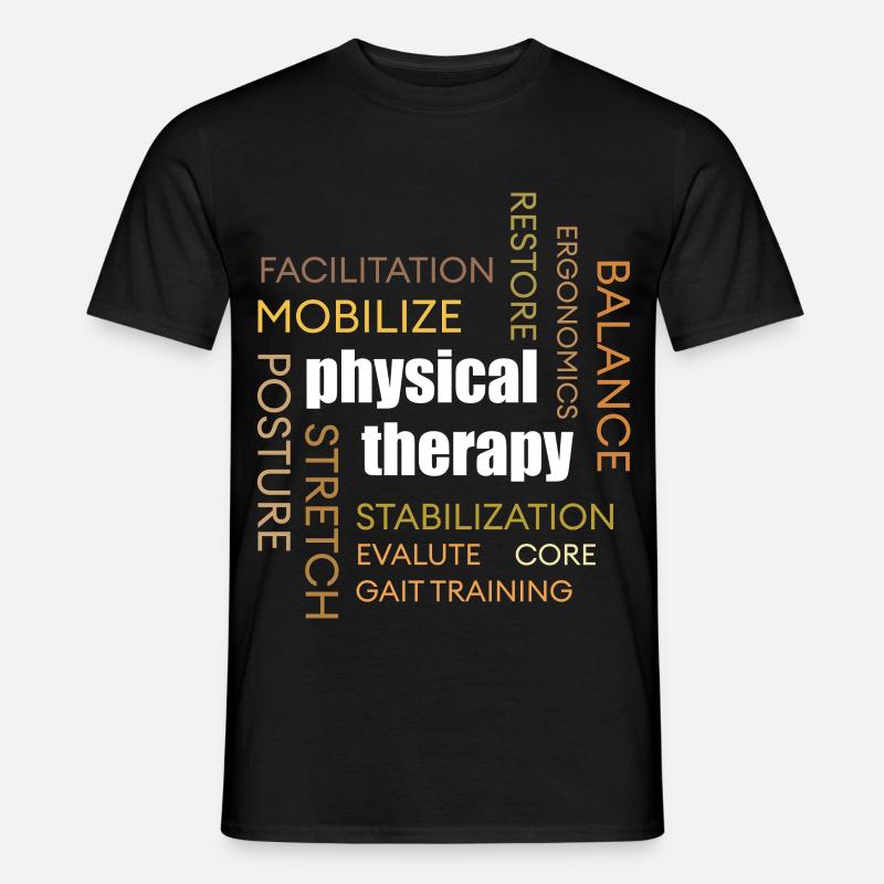 Physiotherapy Word Cloud: Mobilization - Men's T-Shirt - black