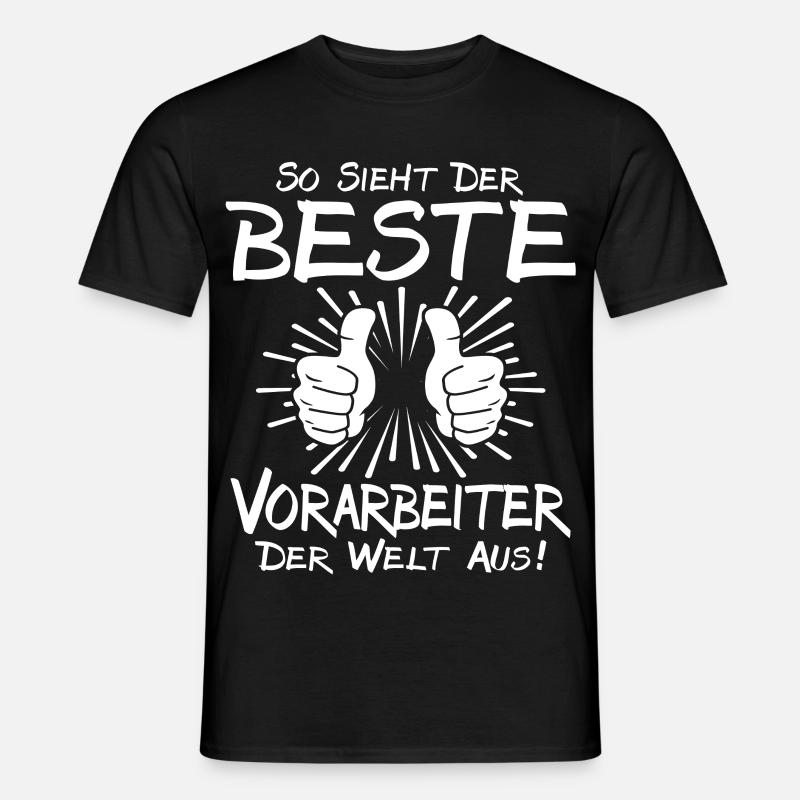 Bester Vorarbeiter - Männer T-Shirt - Schwarz