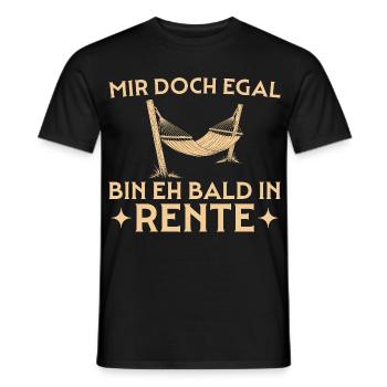 Retraite, je m’en fiche - adieu à la retraite - T-shirt homme - noir - Devant - AI Model Male 178 light (178cm)